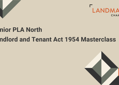 Thompson, Ashley, Landmark Chambers (23.10.24) Overview of the Landlord and Tenant Act 1954 s. 25 opposition grounds SLIDES