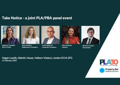 Take Notice - a joint PLA/PBA panel event - event recording